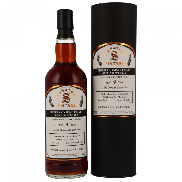 Blair Athol 9 Jahre 2014 - 2024 Cask 9 Signatory Vintage