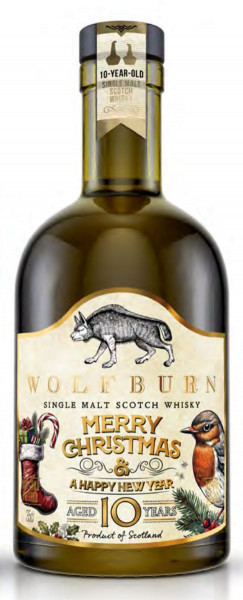 Wolfburn 10 Jahre Christmas Edition 2024 halbe Flasche