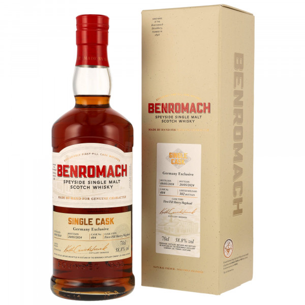 Benromach 10 Jahre 2014 - 2024 Single Cask 484 Sherry