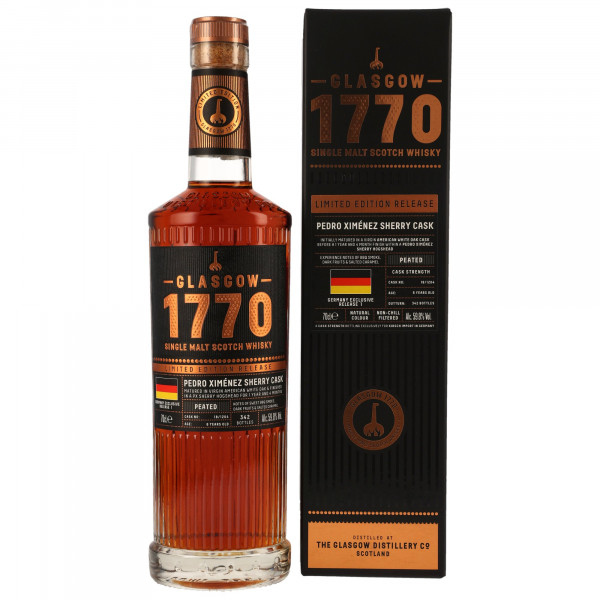 Glasgow 1770 Peated 18-1204 PX Cask Finish Release 1