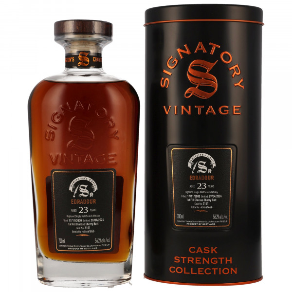 Edradour 23 Jahre 2000 - 2024 Cask 3151 Signatory Vintage Symingtons Choice