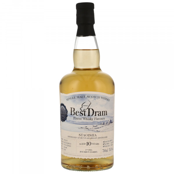 Bunnahabhain Staoisha 10 Jahre 2013 - 2023 1st Fill Bourbon Barrel Best Dram