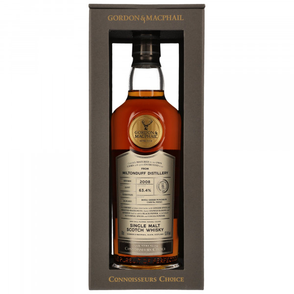 Miltonduff 15 Jahre 2008 - 2023 Connoisseurs Choice Cask Strength Gordon & MacPhail