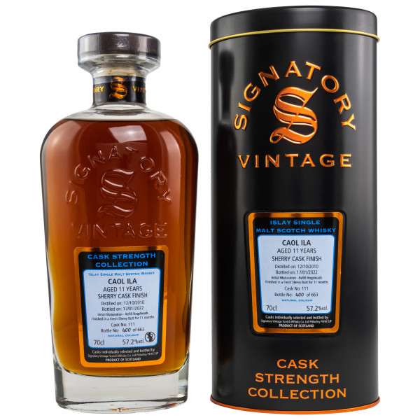 Caol Ila 11 Jahre 2010 - 2022 Cask Strength Signatory Vintage 