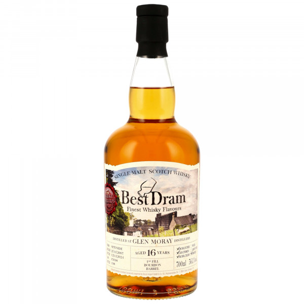 Glen Moray 16 Jahre 2007 - 2024 1st Fill Bourbon Barrel Best Dram