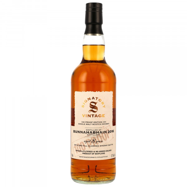 Bunnahabhain 8 Jahre Vintage 2016 100 Proof Edition #31