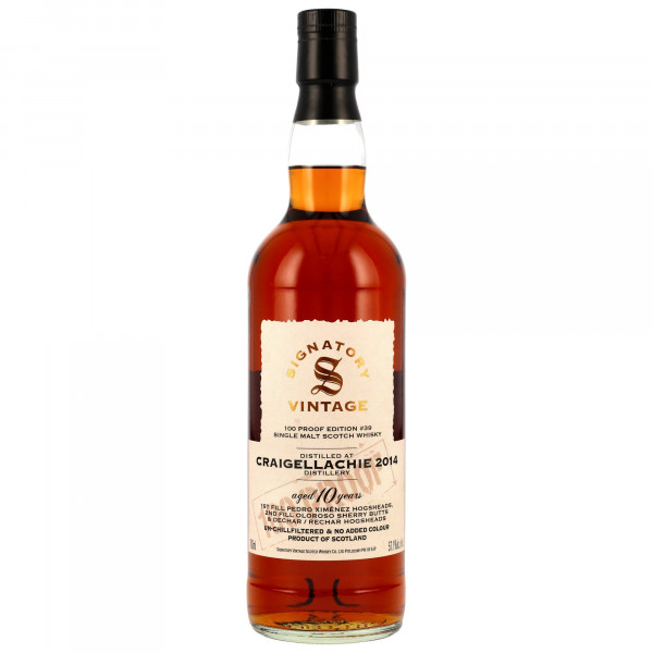 Craigellachie 10 Jahre Vintage 2014 100 Proof #39 Signatory Vintage