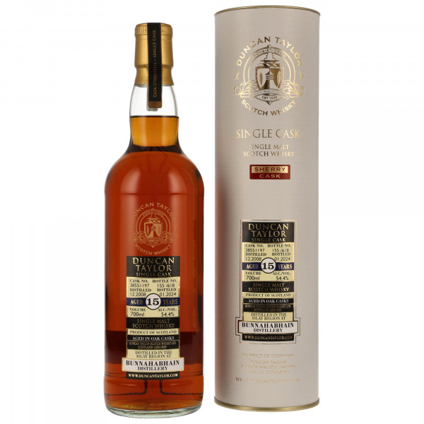 Bunnahabhain 15 Jahre 2008 - 2024 Sherry Cask Duncan Taylor 