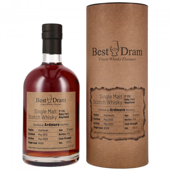 Ardmore 10 Jahre 2013 - 2023 Ruby Port Best Dram