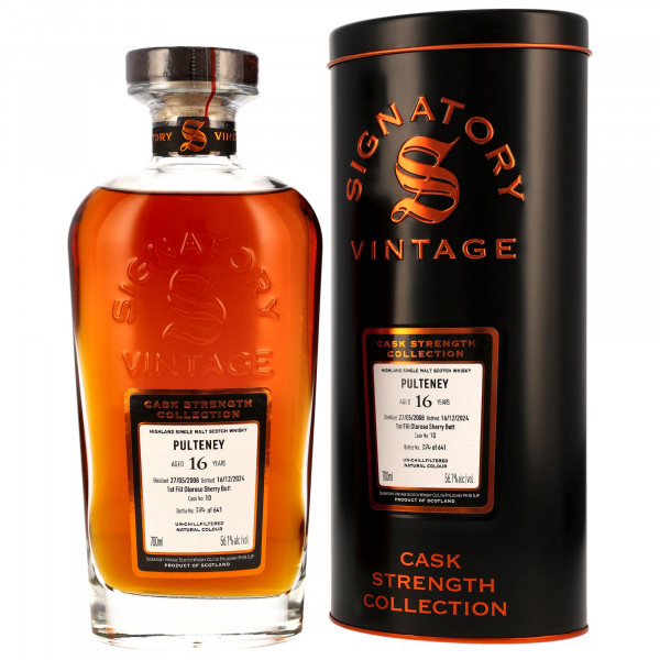 Pulteney 16 Jahre 2008 - 2024 Cask #10 Signatory Vintage