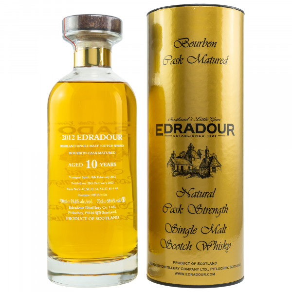 Edradour 10 Jahre Ibisco Bourbon Dekanter 2012 - 2022 59,6% 0,7l