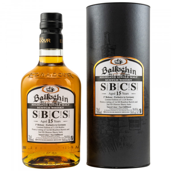 Ballechin 15 Jahre Small Batch Cask Strength 1st Release 59,4% 0,7l