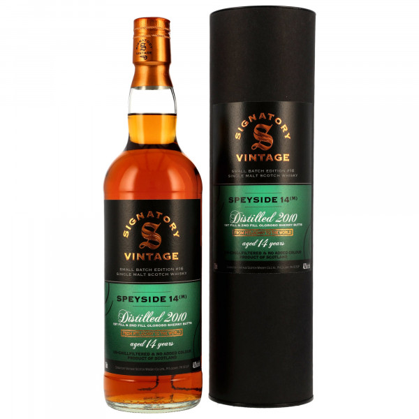 Secret Speyside (M) 14 Jahre Vintage 2010 Small Batch #16 Signatory Vintage