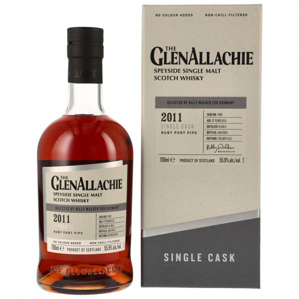 Glenallachie 2011 - 2024 Cask 7438 Ruby Port Pipe