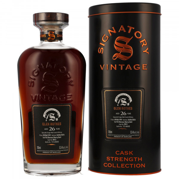 Glenrothes 26 Jahre 1997 - 2024 Cask 9812 Signatory Vintage Symingtons Choice