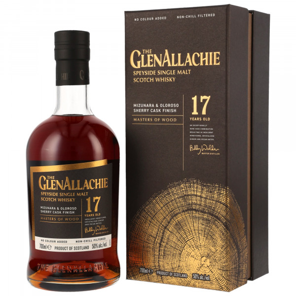 Glenallachie 17 Jahre Mizunara & Oloroso Sherry Cask Finish Masters of Wood