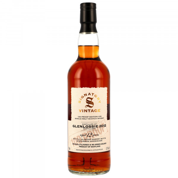 Glenlossie 12 Jahre Vintage 2012 100 Proof #35 Signatory Vintage