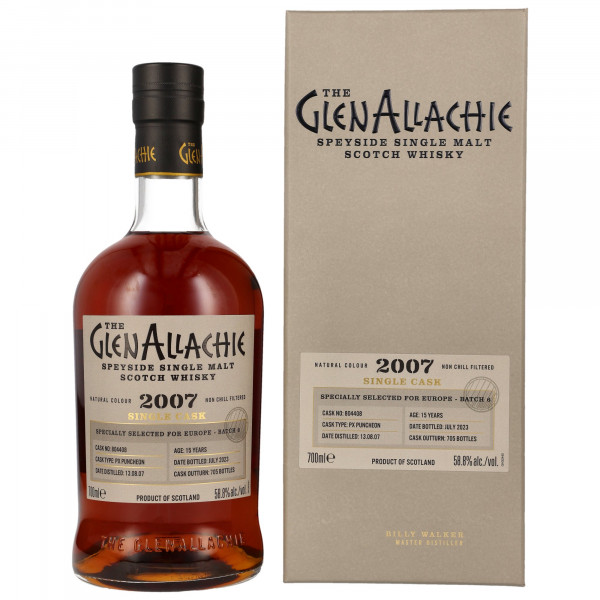 Glenallachie 2007  - 2023 Cask 804408 PX Puncheon