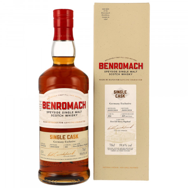 Benromach 10 Jahre 2014 - 2024 Single Cask 486 Sherry