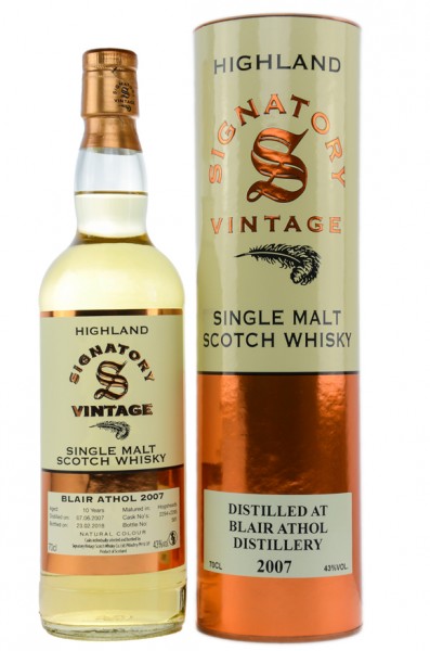 Blair Athol 10 Jahre 2007 / 2018 Signatory Vintage