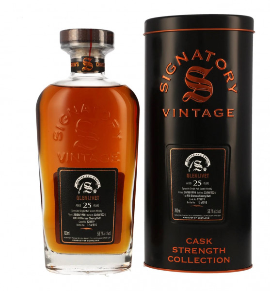 Glenlivet 25 Jahre 1998 - 2024 Cask 128819 Symingtons Choice Signatory Vintage 53,1% 0,7l