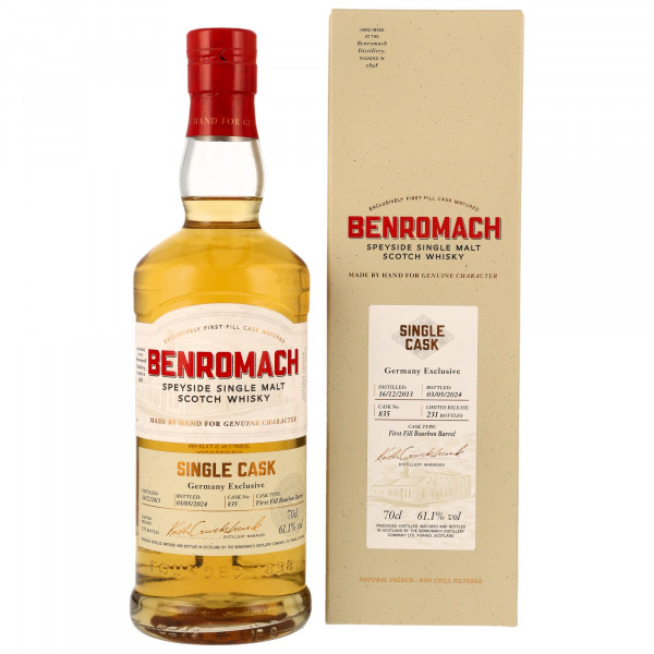 Benromach 11 Jahre 2013 - 2024 Single Cask 835 Bourbon