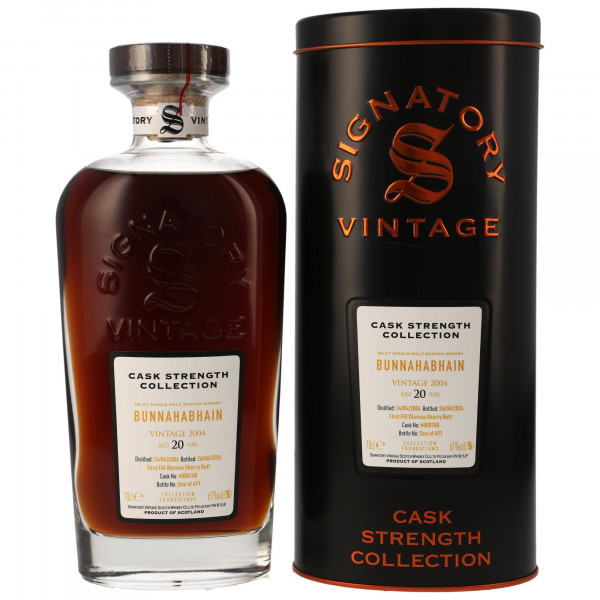 Bunnahabhain 20 Jahre 2004 -  2024  Foundations Sherry Butt #800188 Signatory Vintage