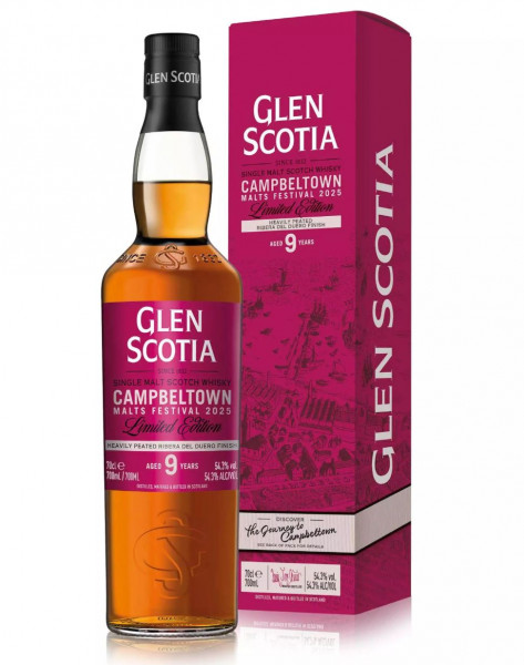 Glen Scotia Heavily Peated 9 Jahre Campbeltown Malts Festival 2025 Ribera del Duero Finish