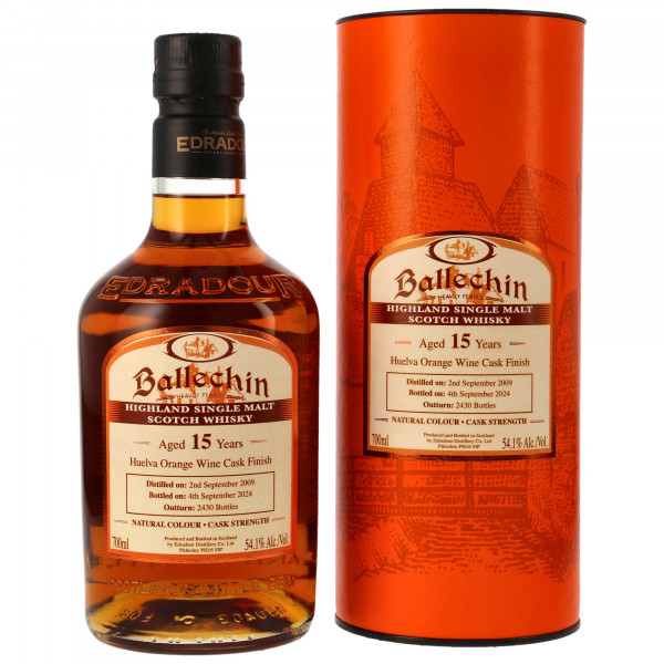 Ballechin 15 Jahre 2009 - 2024 Huelva Orange Wine Cask Finish