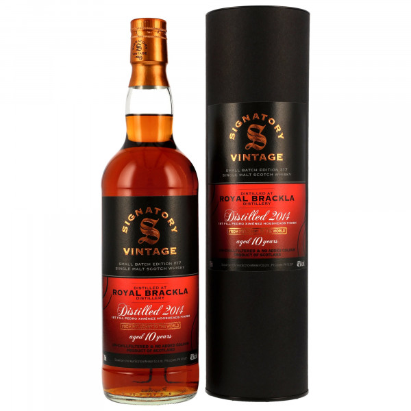 Royal Brackla 10 Jahre Vintage 2014 Small Batch #17 Signatory Vintage