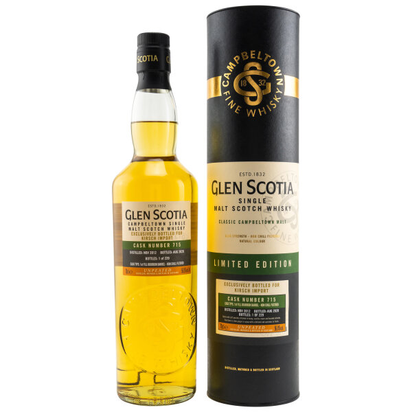 Glen Scotia 2012 - 2020 1st Fill Bourbon Barrel 715 56,8% 0,7l