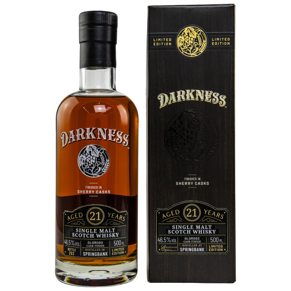 Springbank 21 Jahre Oloroso Cask Finish Darkness 46,5% 0,5l