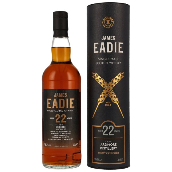 Ardmore 22 Jahre 2000 - 2023 Sherry Butt #10/1 James Eadie 55,7% 0,7l