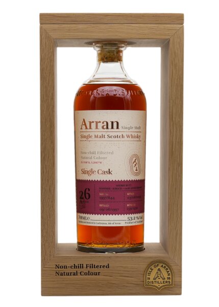 Arran 26 Jahre 1997 - 2023 Single Cask 1997/844 53,2% 0,7l