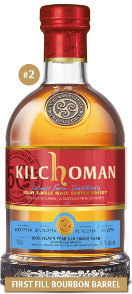 Kilchoman 100% Islay 9 Jahre Sister Cask 653/2014 56,7% 0,7l