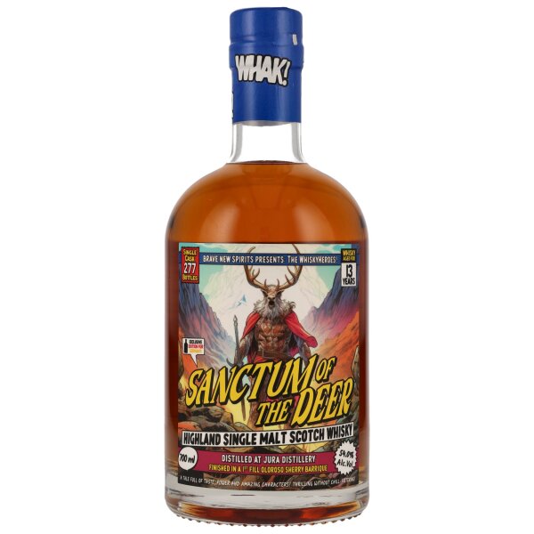 Sanctum of the Deer Jura 13 Jahre Whisky Heroes 54% 0,7l
