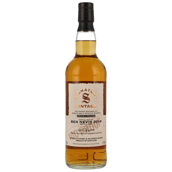 Ben Nevis 5 Jahre 2019 - 2024 Heavily Peated 100 Proof Edition #17 57,1% 0,7l