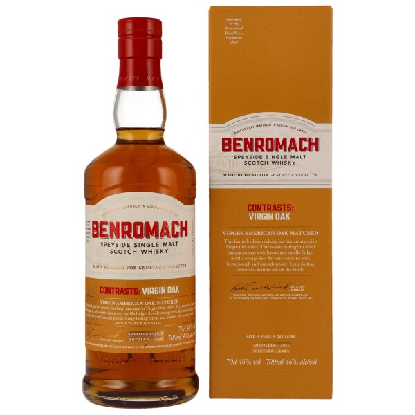 Benromach 10 Jahre 2013 - 2024  Contrasts: Virgin Oak 46% 0,7l