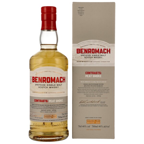 Benromach 9 Jahre 2014 - 2024  Contrasts: Peat Smoke 46% 0,7l