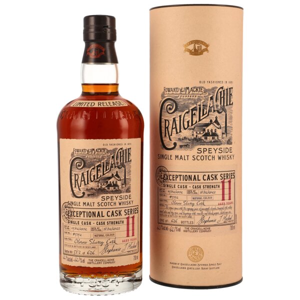 Craigellachie 11 Jahre 2012 - 2023 Single Cask 5192 Exceptional Cask Series 62,1% 0,7l
