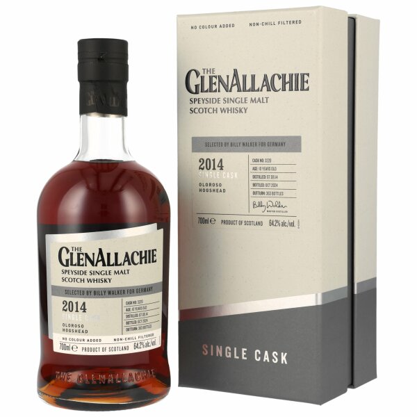 Glenallachie 2014 - 2024 Cask 3220 Oloroso Hogshead 64,2% 0,7l