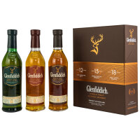 Glenfiddich Explorers Collection 12, 15 und 18 Jahre 40%...