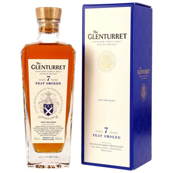 Glenturret 7 Jahre Peat Smoked 2025 Release 46% 0,7l
