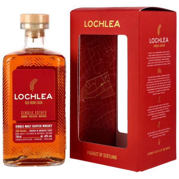 Lochlea Red Wine Cask - 2025 -  Grenache Casks Finish 46% 0,7l