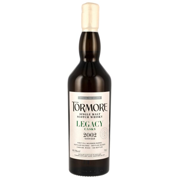 Tormore 23 Jahre 2002 - 2025 Legacy Casks #1443 48,5% 0,7l