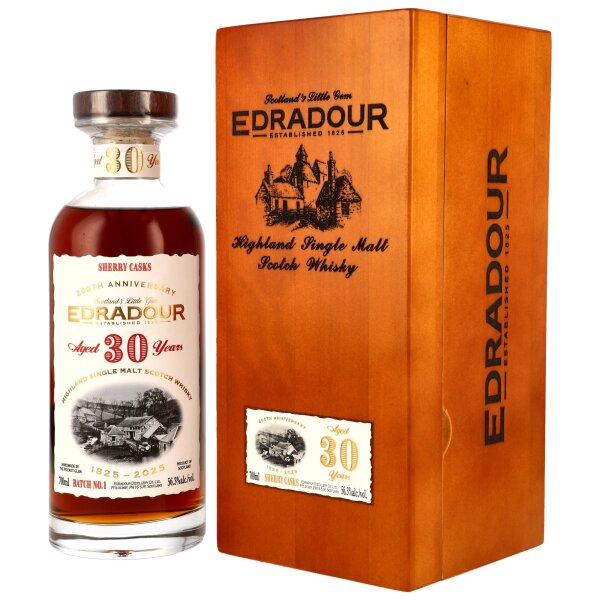 Edradour 30 Jahre 1995 - 2025 Batch 1 Sherry Butts #2101+2109 56,3% 0,7l
