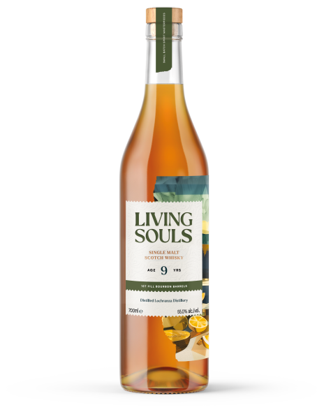 Lochranza 9 Jahre peated First Fill Bourbon Barrels Living Souls 55% 0,7l