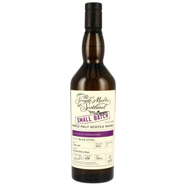 Blair Athol 7 Jahre 2016 - 2024 Oloroso Sherry Butt SMoS 48% 0,7l