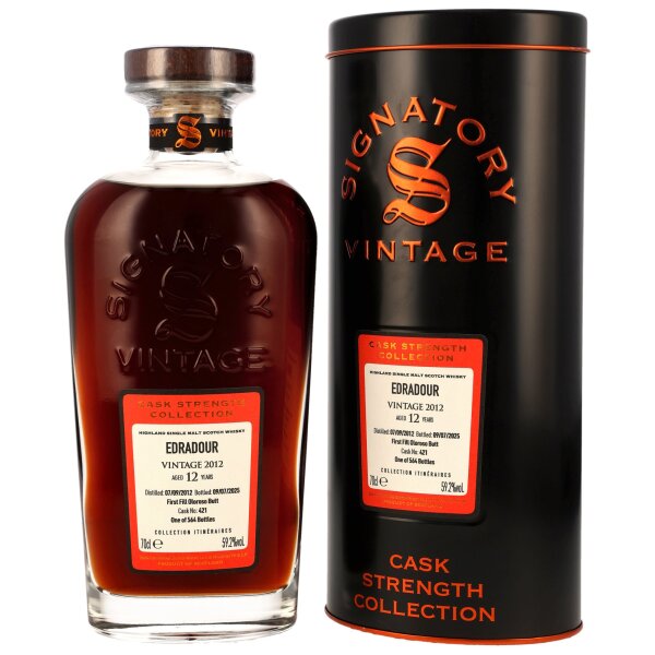 Edradour 12 Jahre 2012 - 2025 Cask 421 Collection Itineraires Signatory Vintage 59,2% 0,7l
